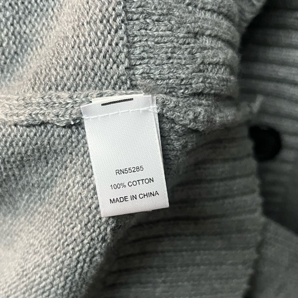 Express Gray Button-Up Cardigan - Picture 3 of 4